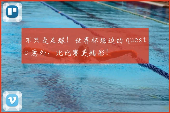 不只是足球！世界杯场边的 queste 意外，比比赛更精彩！
